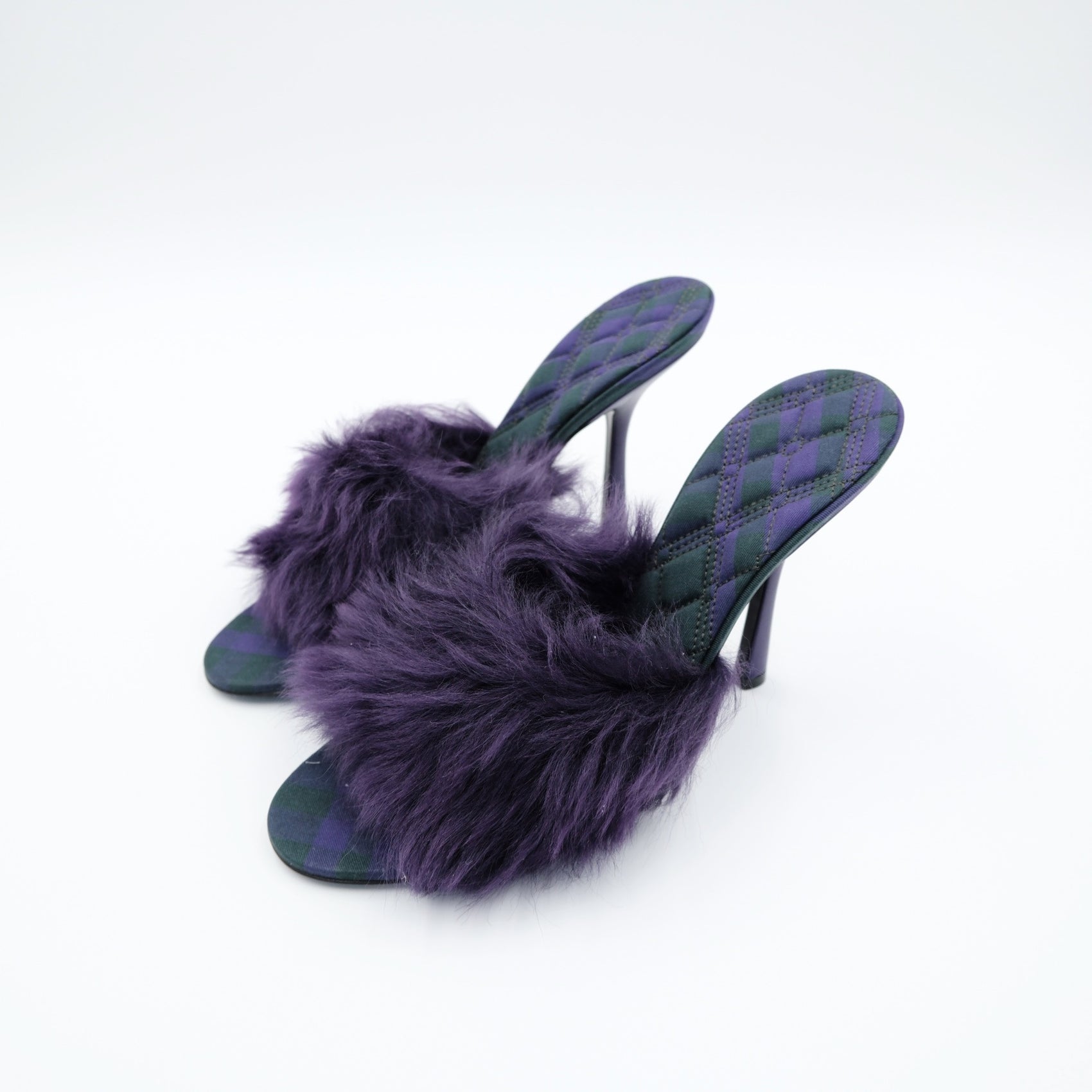 Burberry Ribbon Shearling Mules (Size 39)