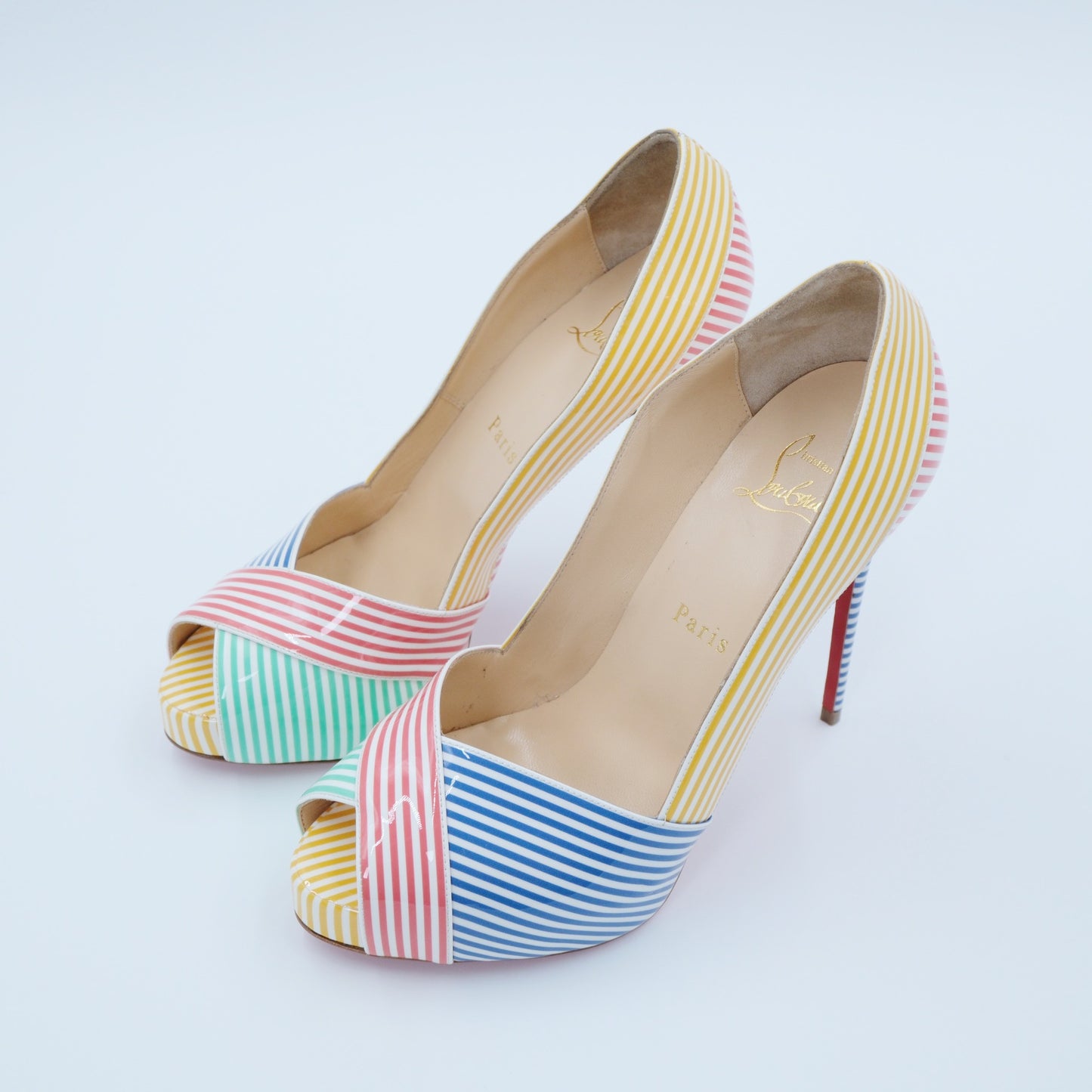 Christian Louboutin Marine Alta Pumps (Size 37)