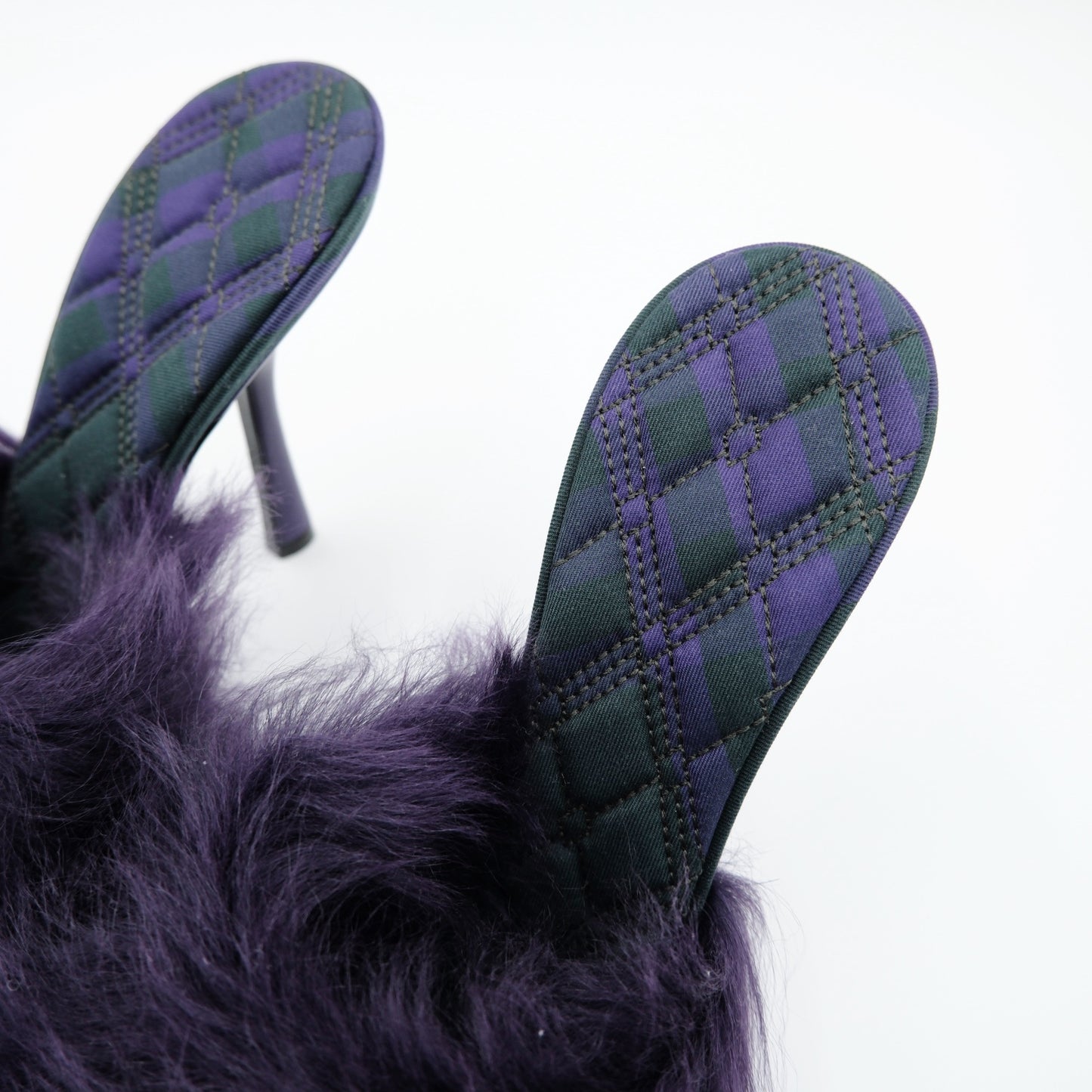 Burberry Ribbon Shearling Mules (Size 39)