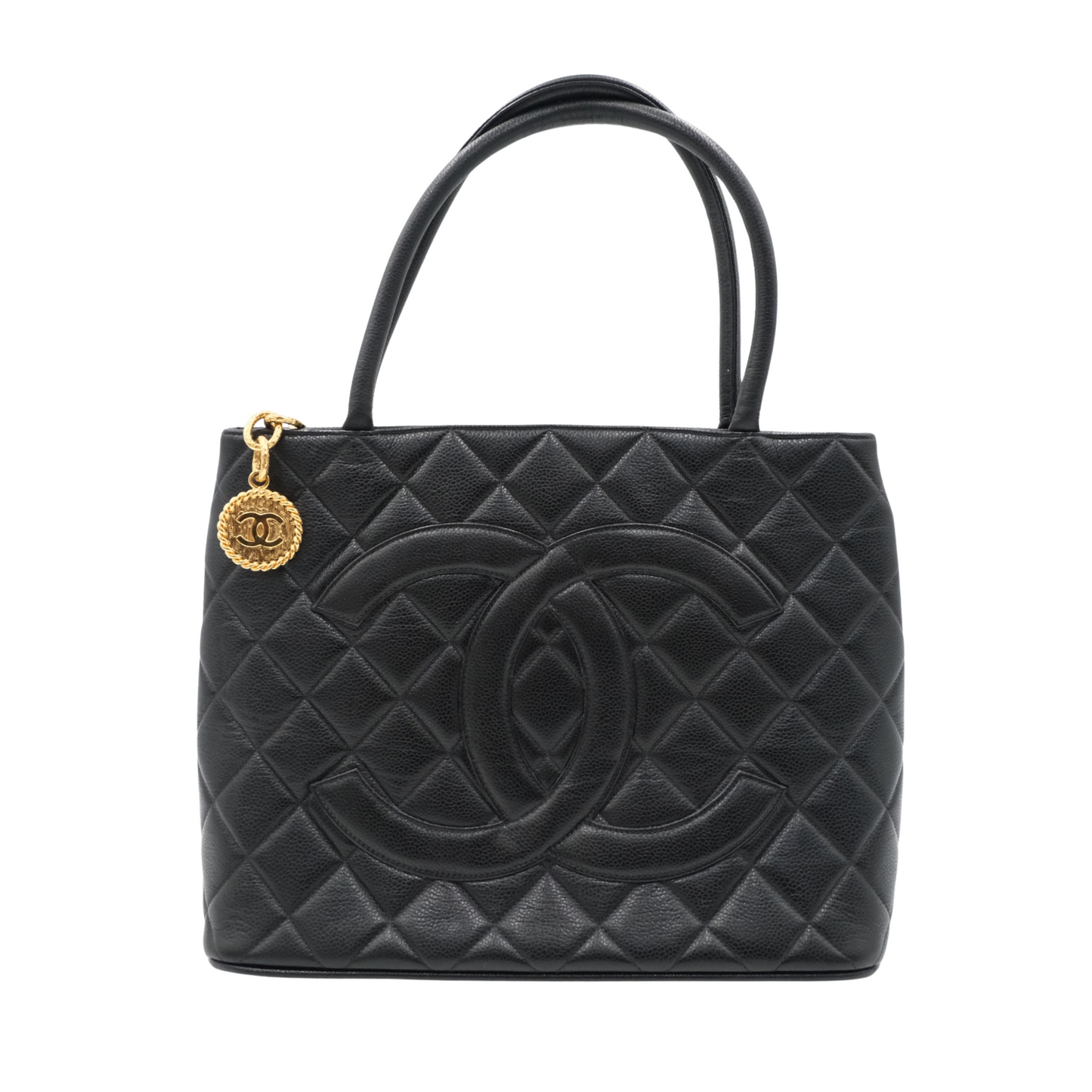 Chanel Caviar Medallion Tote Bag