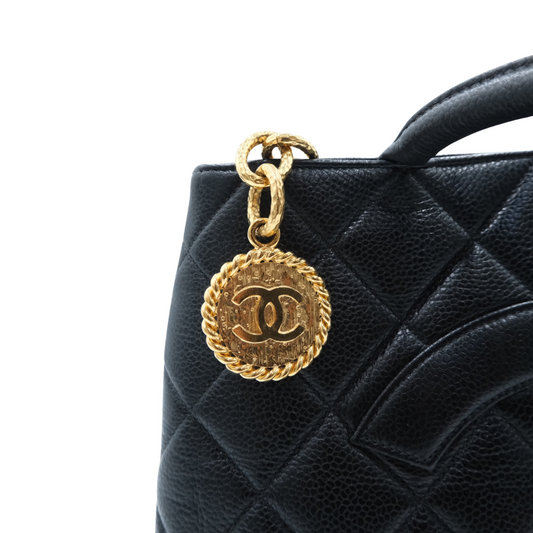 Chanel Caviar Medallion Tote Bag