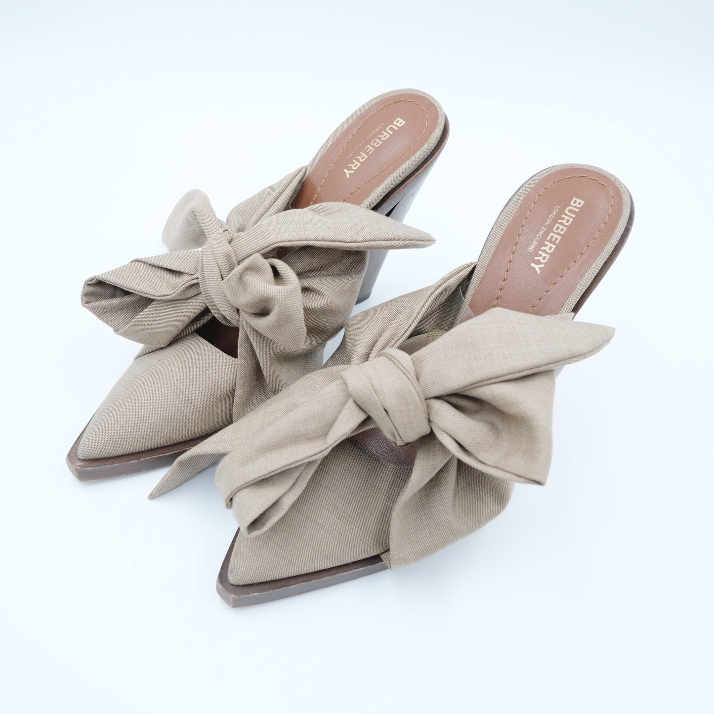 Burberry Tillington Ankle Wrap Mules