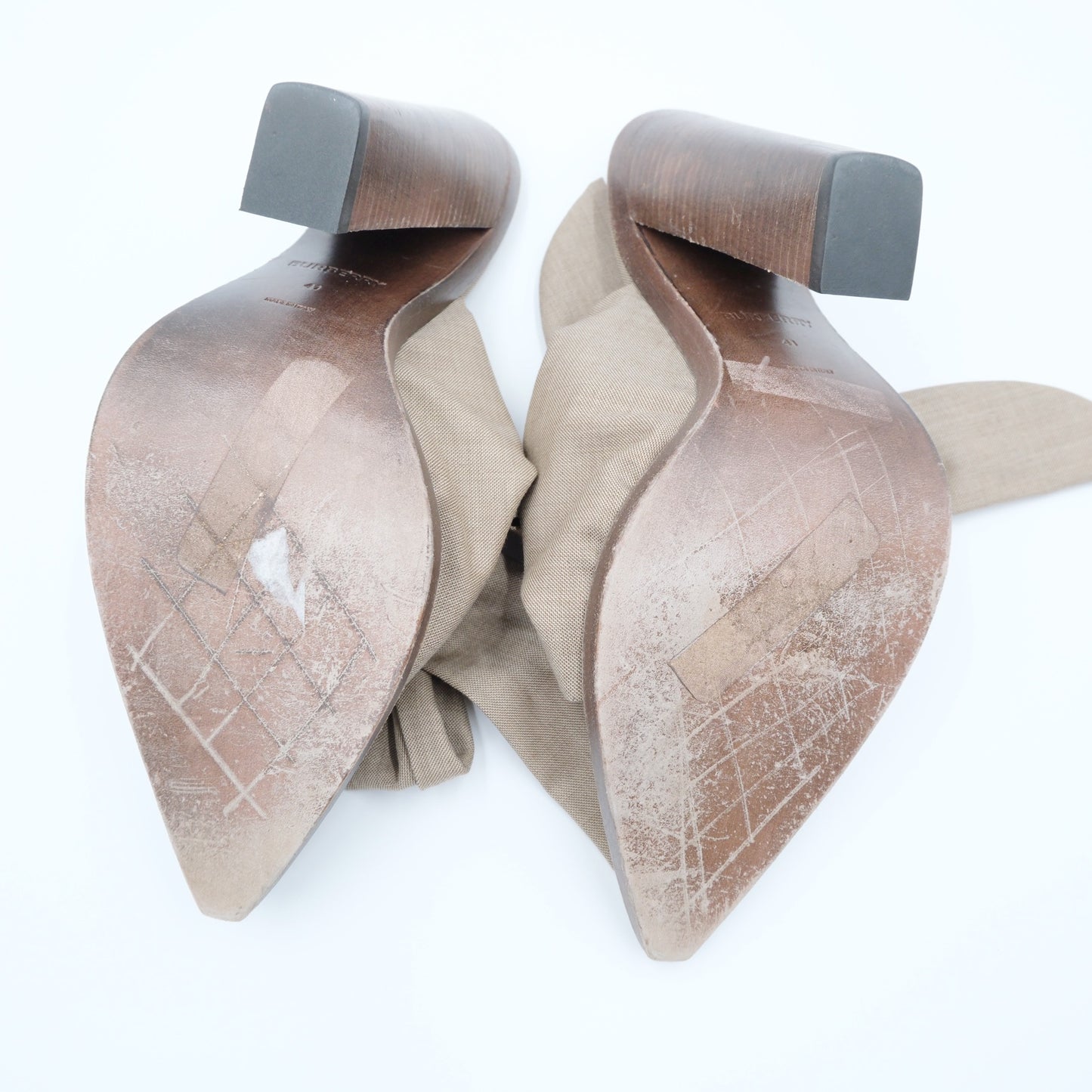 Burberry Tillington Ankle Wrap Mules