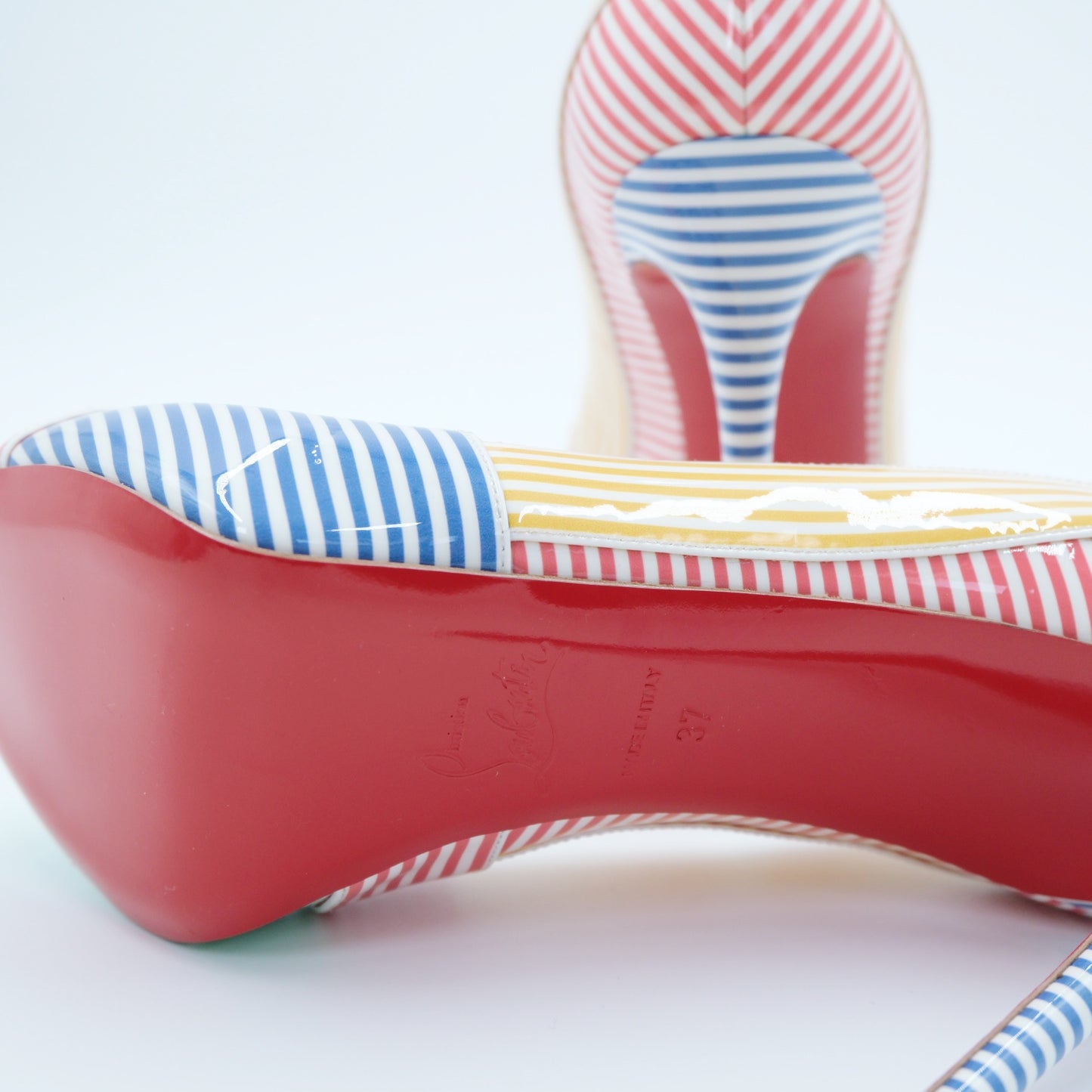 Christian Louboutin Marine Alta Pumps (Size 37)