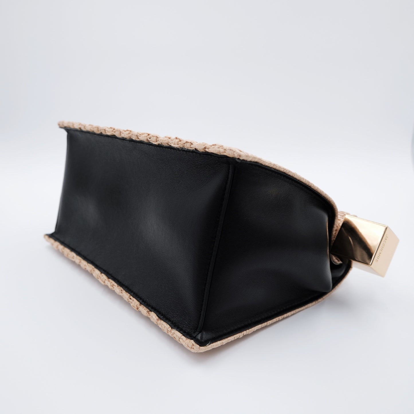 Jacquemus Rond Carre Raffia Clutch