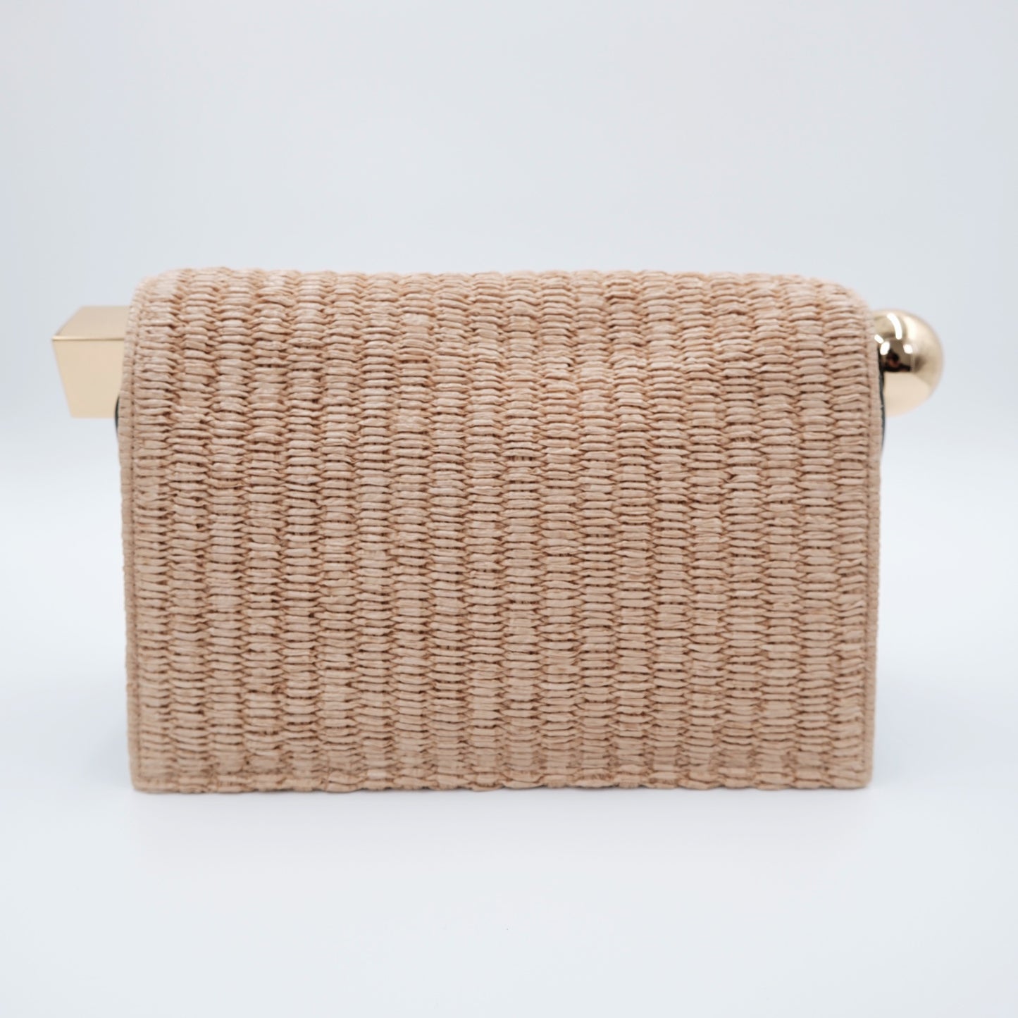 Jacquemus Rond Carre Raffia Clutch