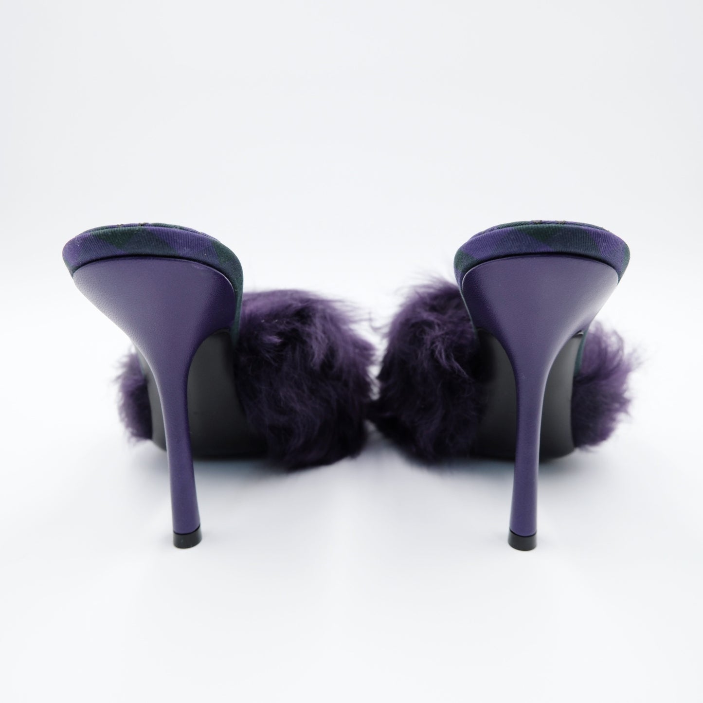 Burberry Ribbon Shearling Mules (Size 39)