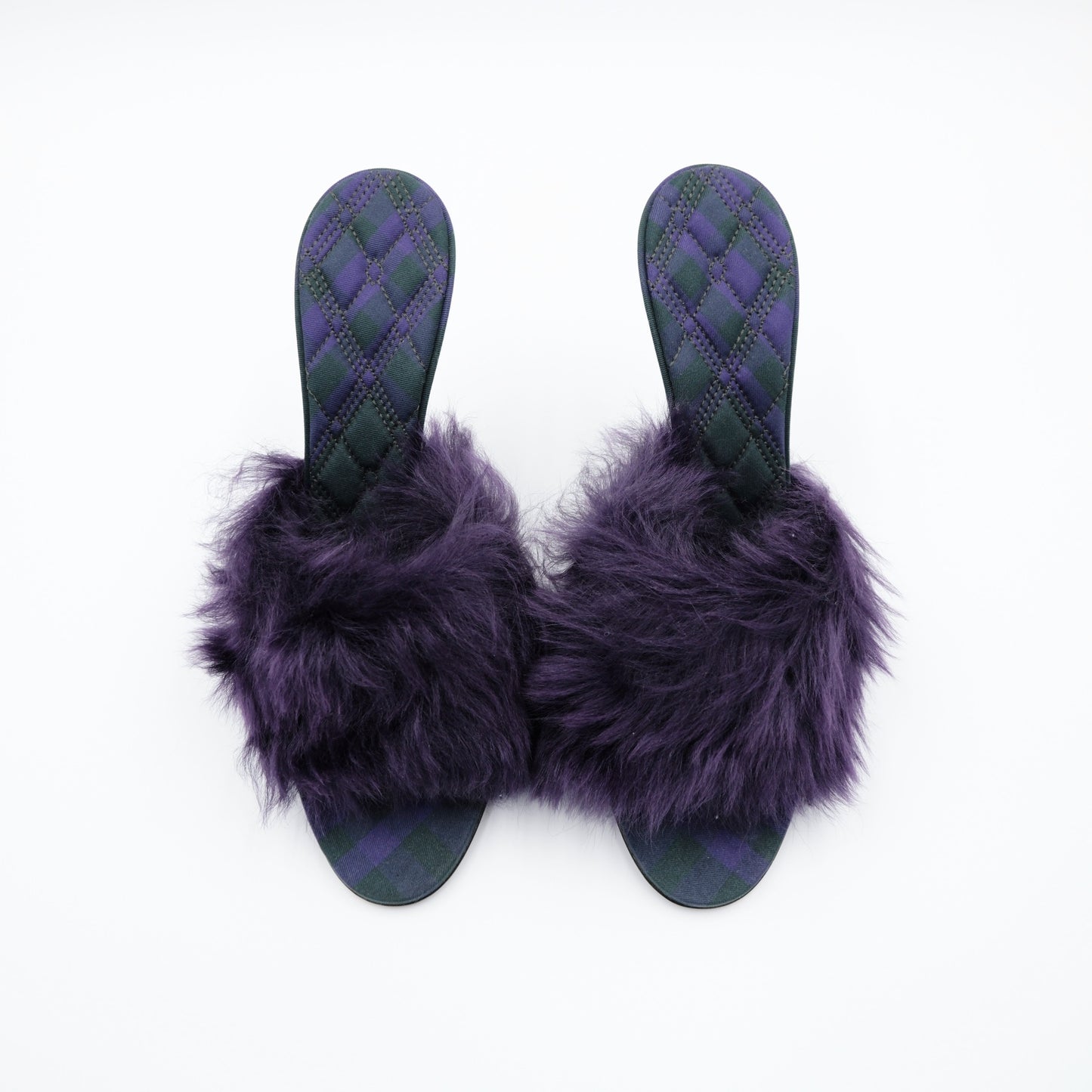 Burberry Ribbon Shearling Mules