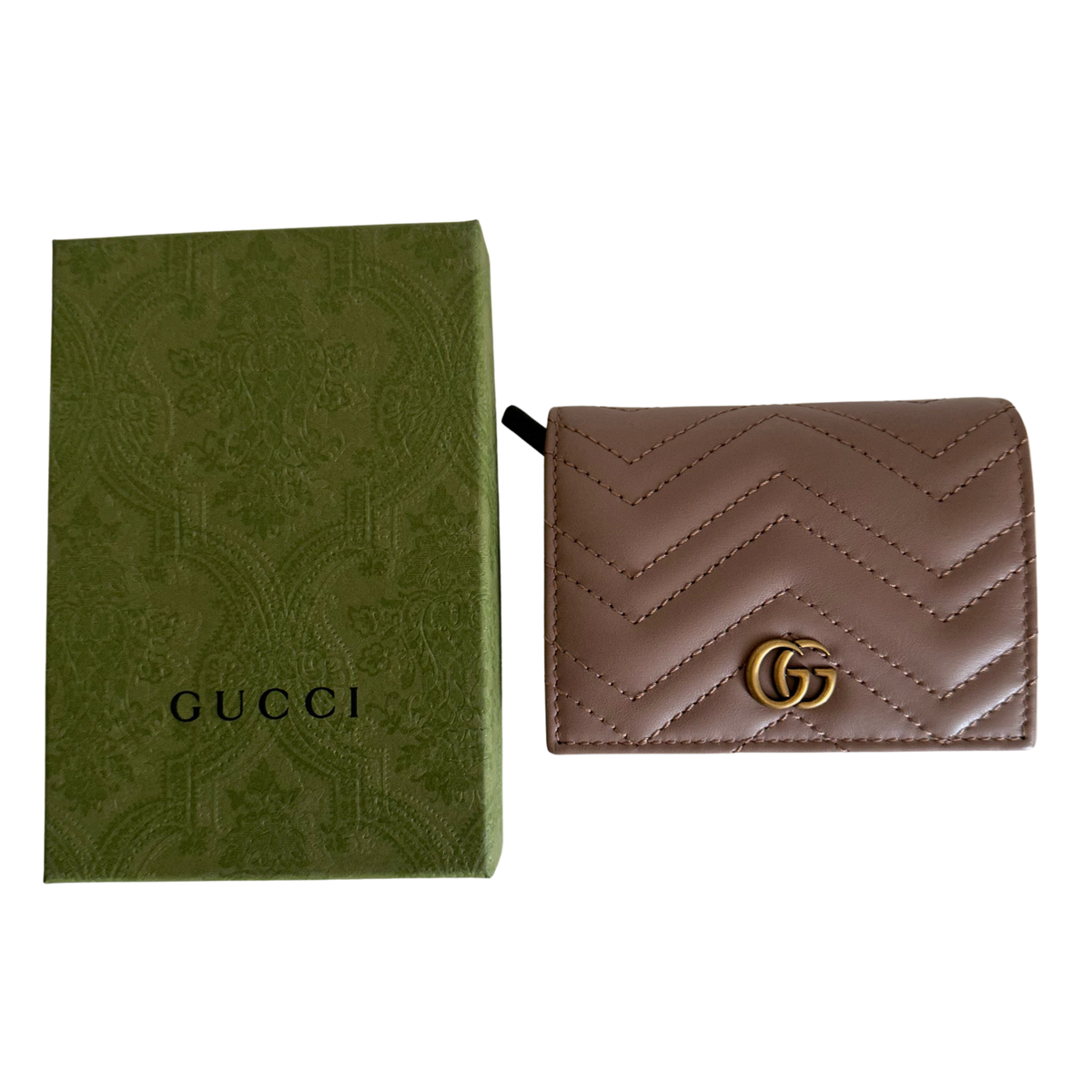 Gucci GG Marmont Calfskin Card Case
