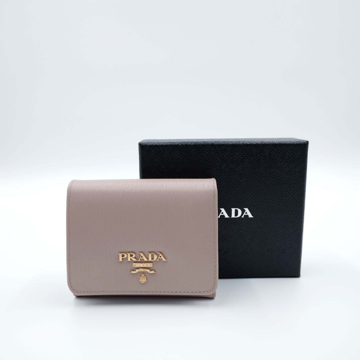 Prada Vitello Move Trifold Wallet