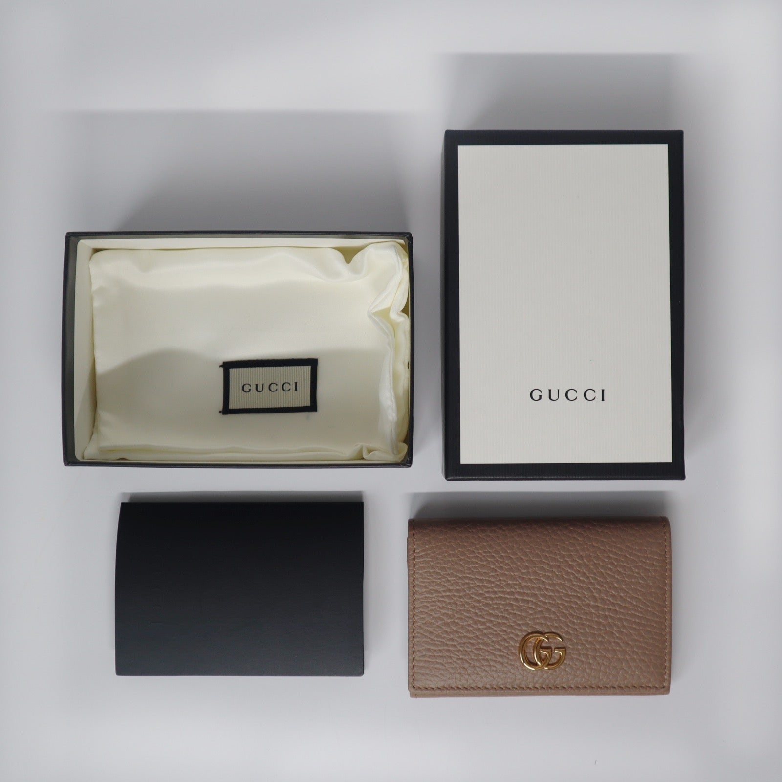 Gucci GG Marmont GG Logo Leather Card Case