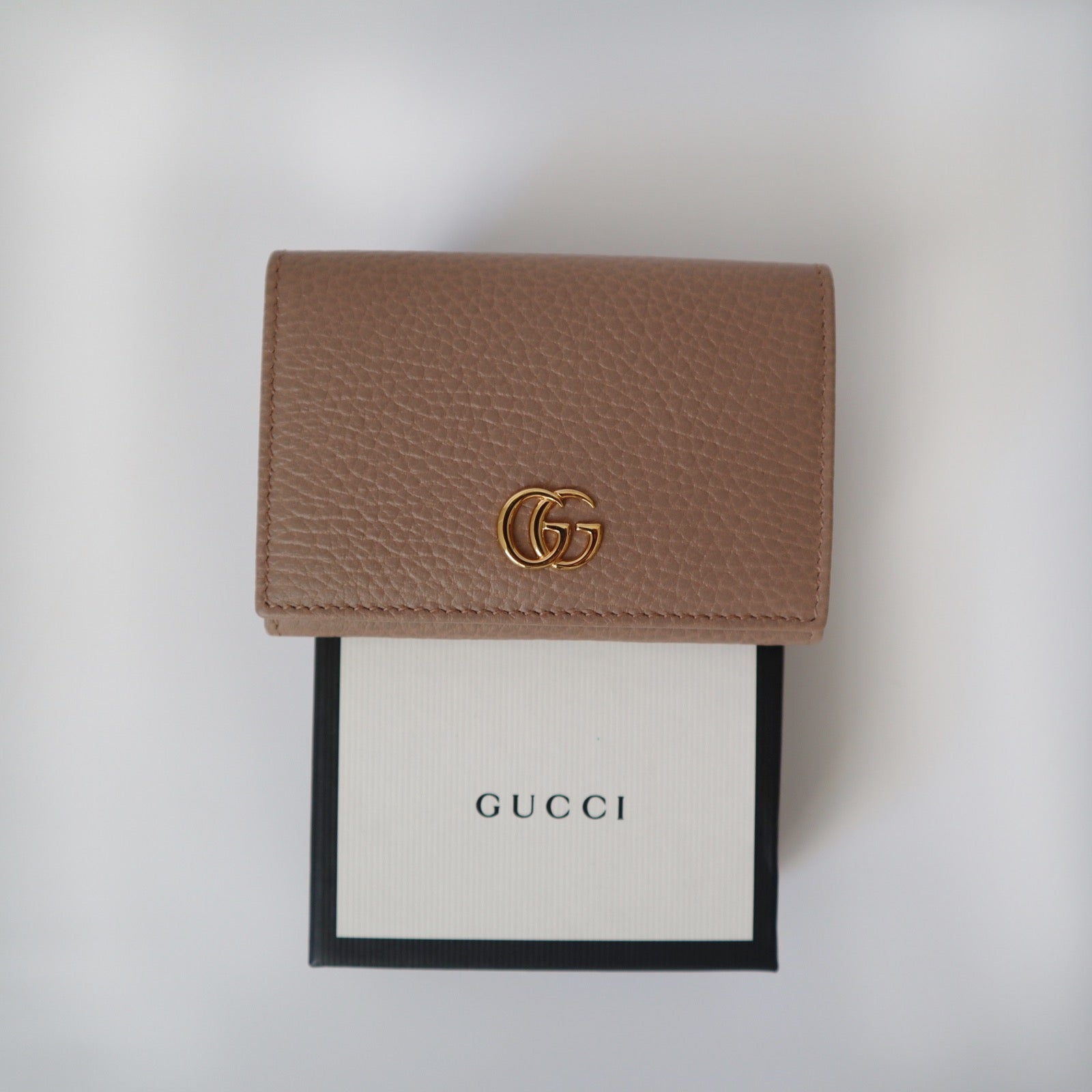 Gucci GG Marmont GG Logo Leather Card Case