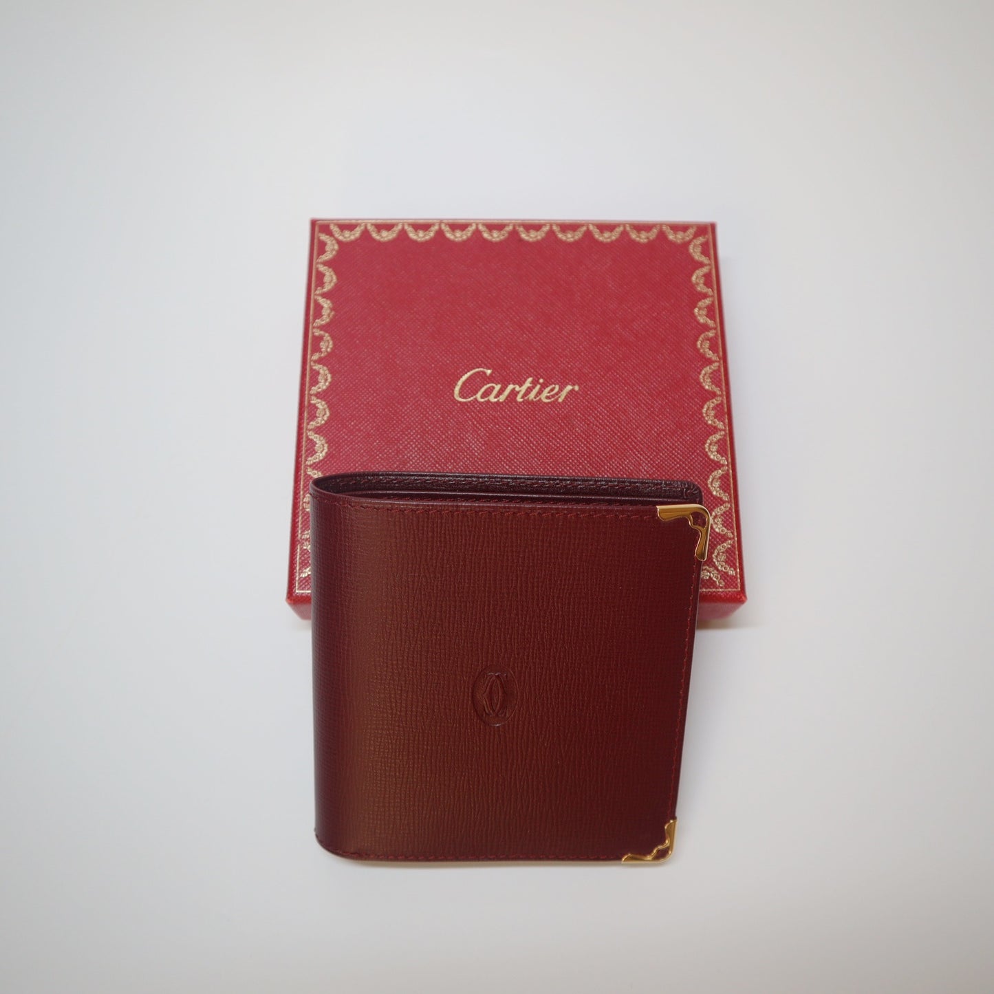 Cartier Must De Cartier Leather Bifold Wallet