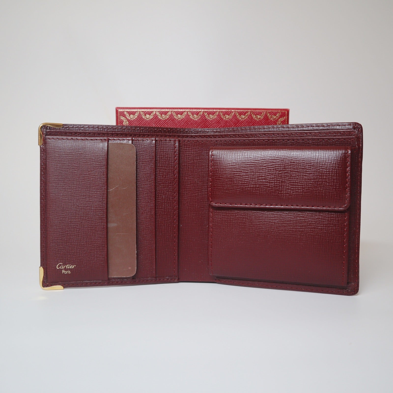 Cartier Must De Cartier Leather Bifold Wallet