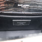 Saint Laurent Kate Small Croc-Embossed Bag