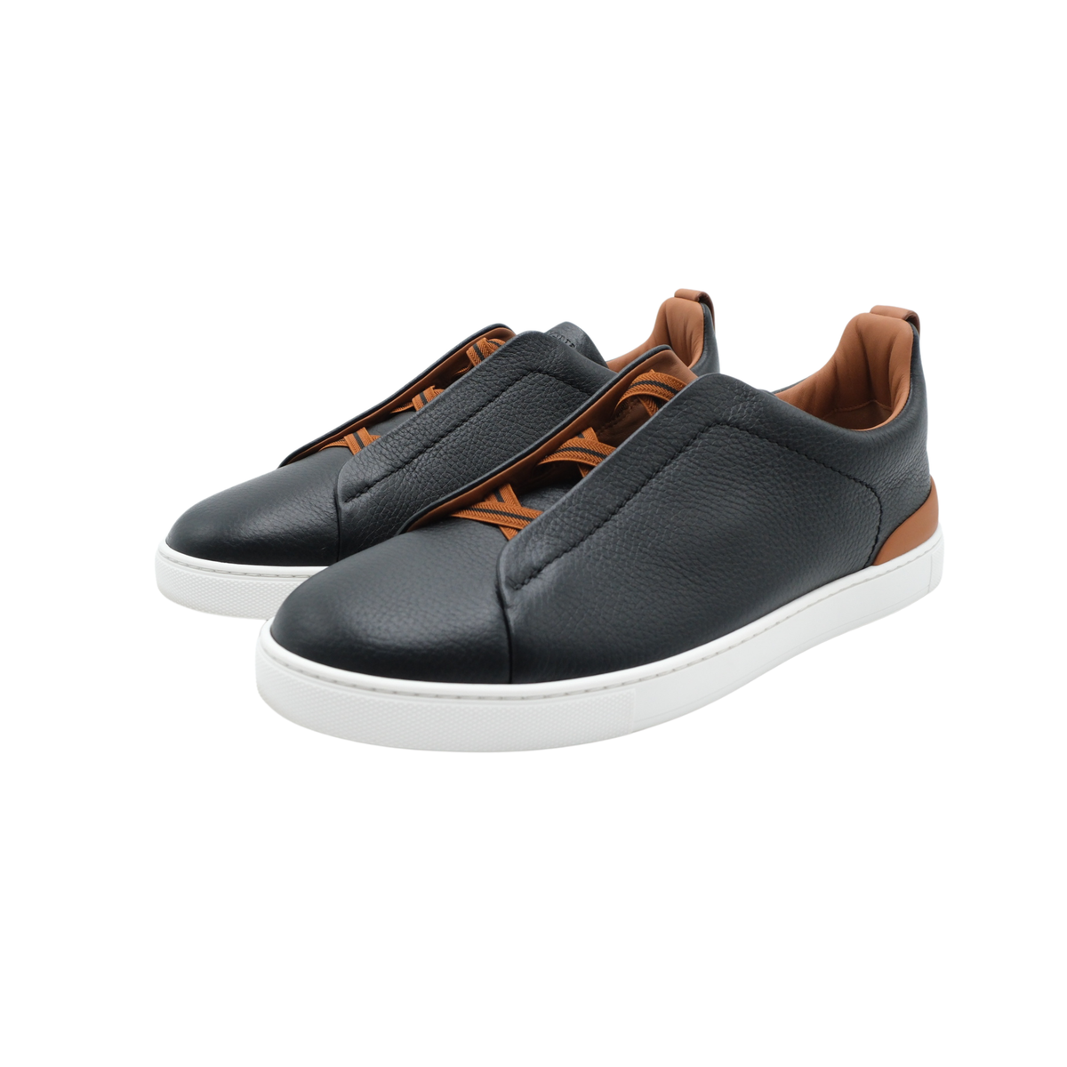 Zegna Deerskin Triple Stitch Sneakers (Size 10.5)