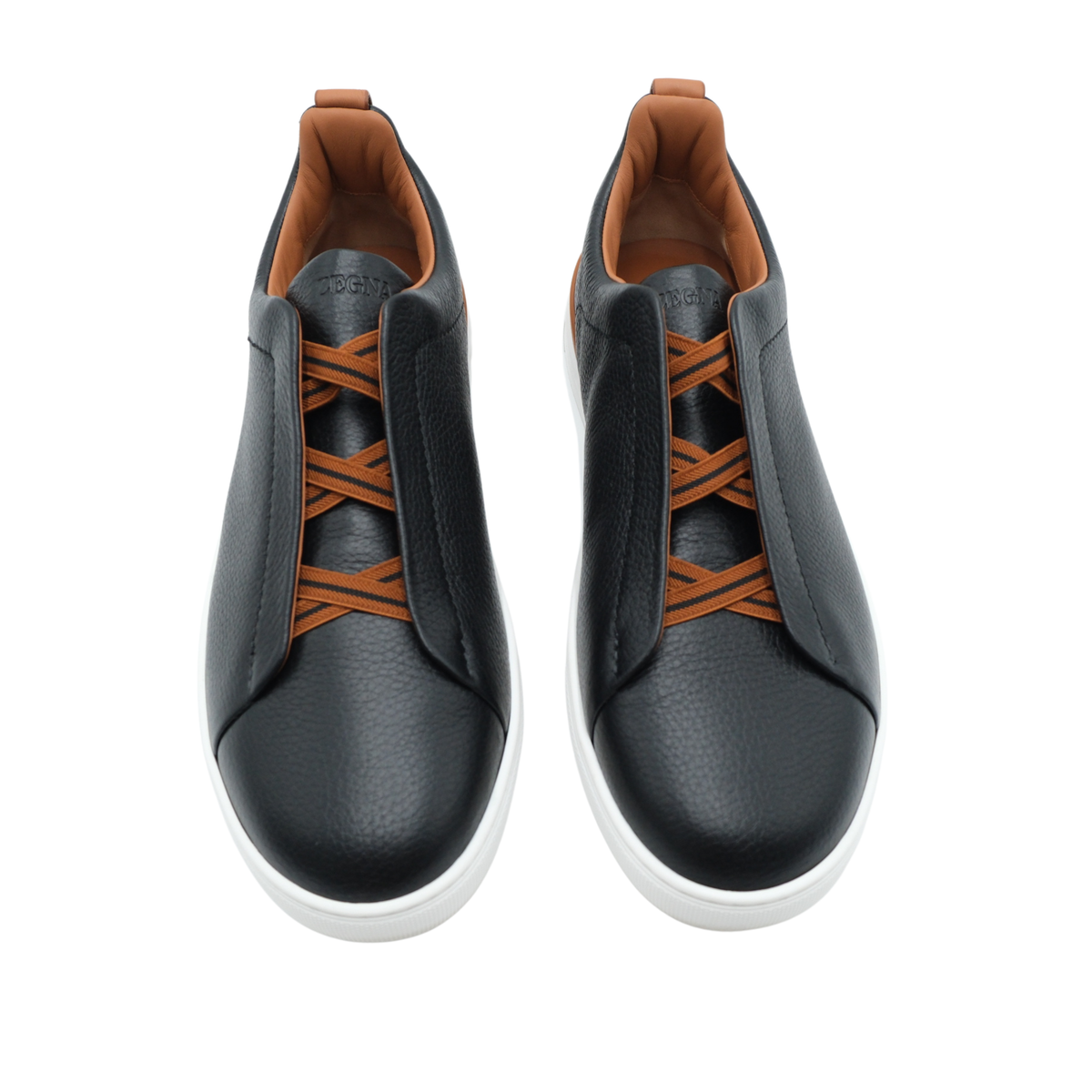 Zegna Deerskin Triple Stitch Sneakers (Size 10.5)