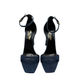 Saint Laurent Bea Denim Strap Heels (Size 39)