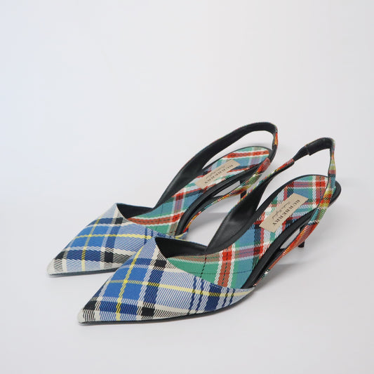 Burberry Tartan Slingback Heels