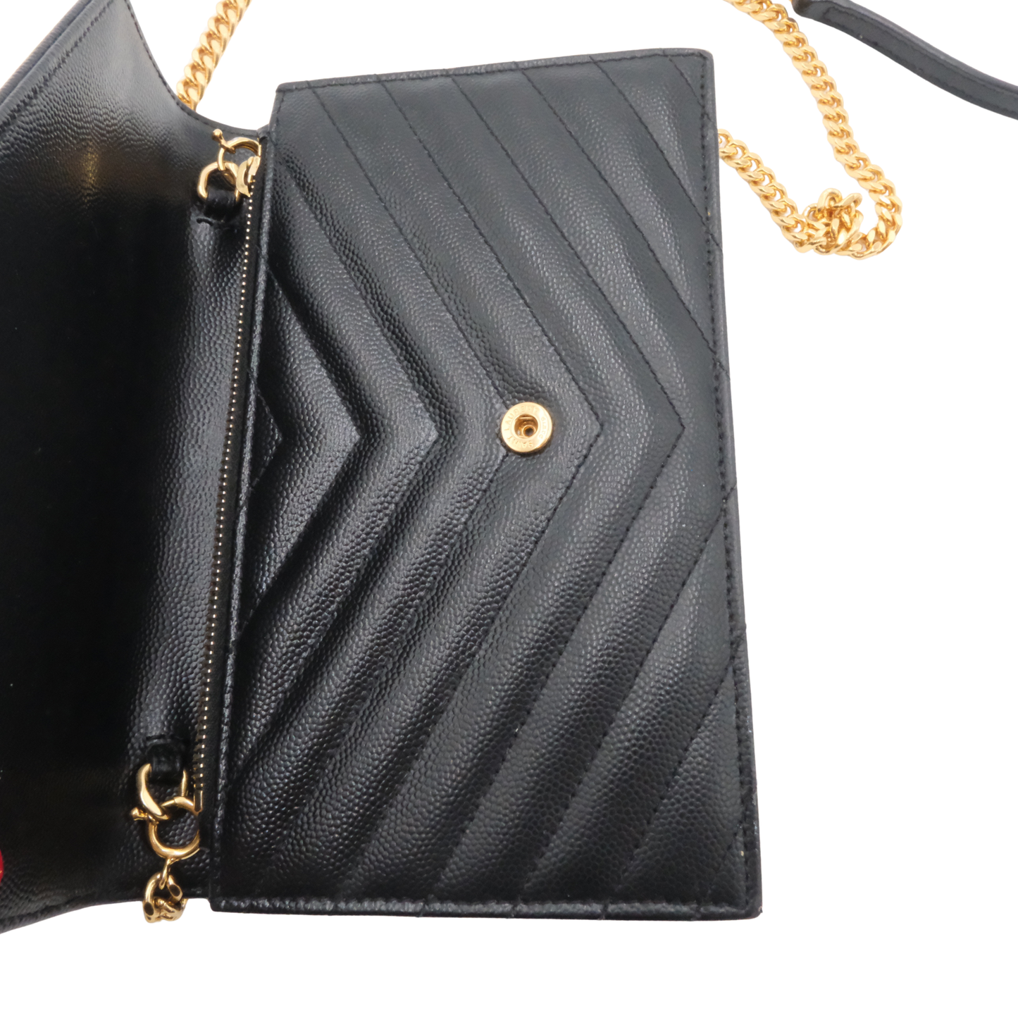Saint Laurent Cassandre Envelope Chain Wallet