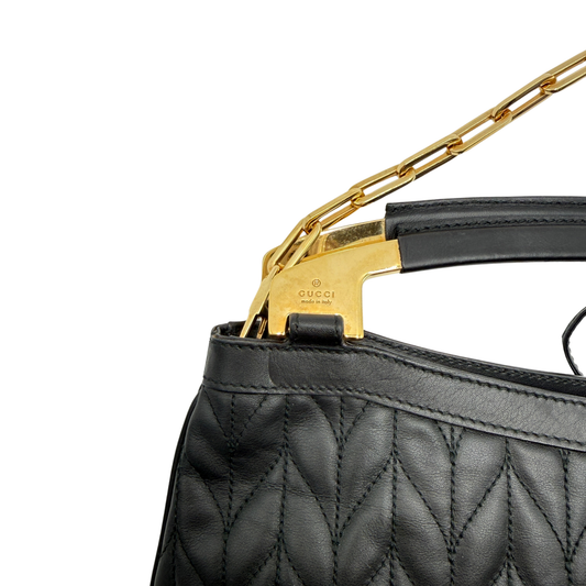 Vintage Gucci Quilted Leather Handbag