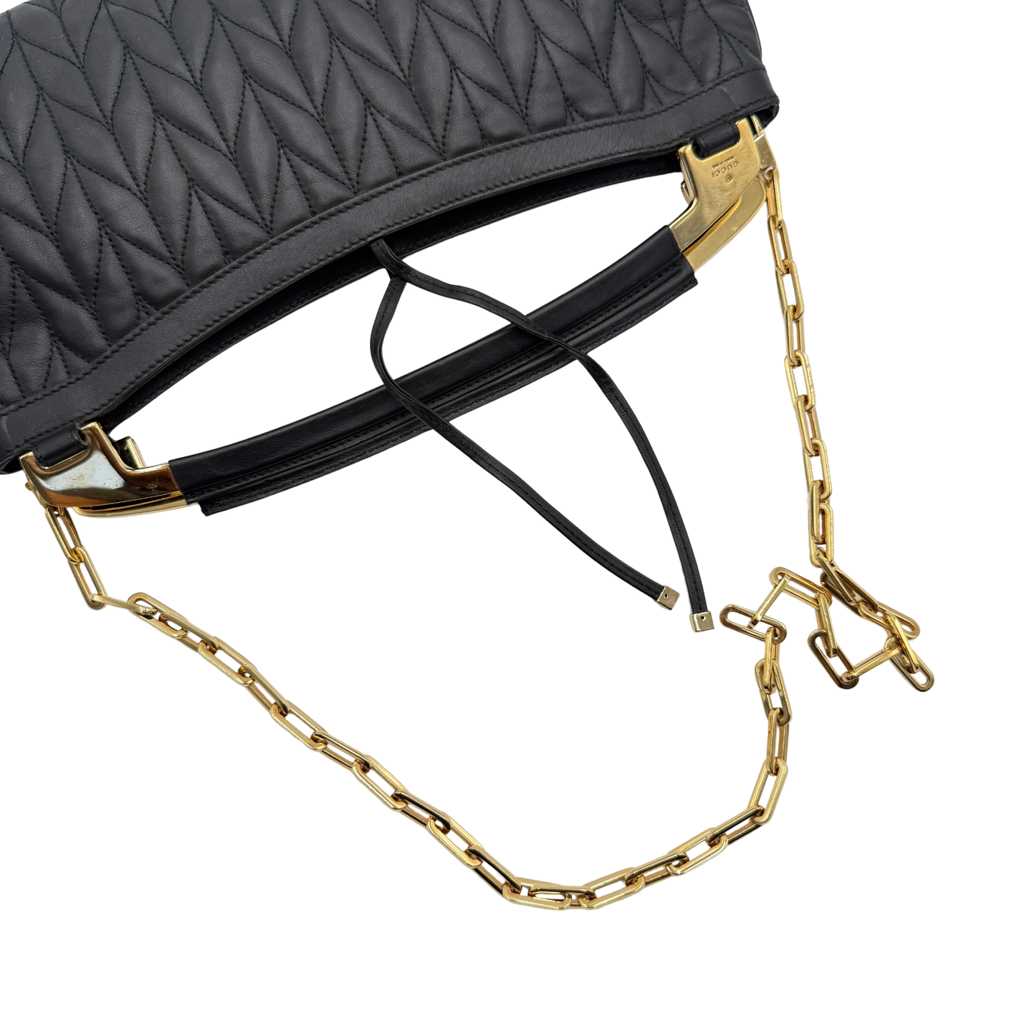 Vintage Gucci Quilted Leather Handbag