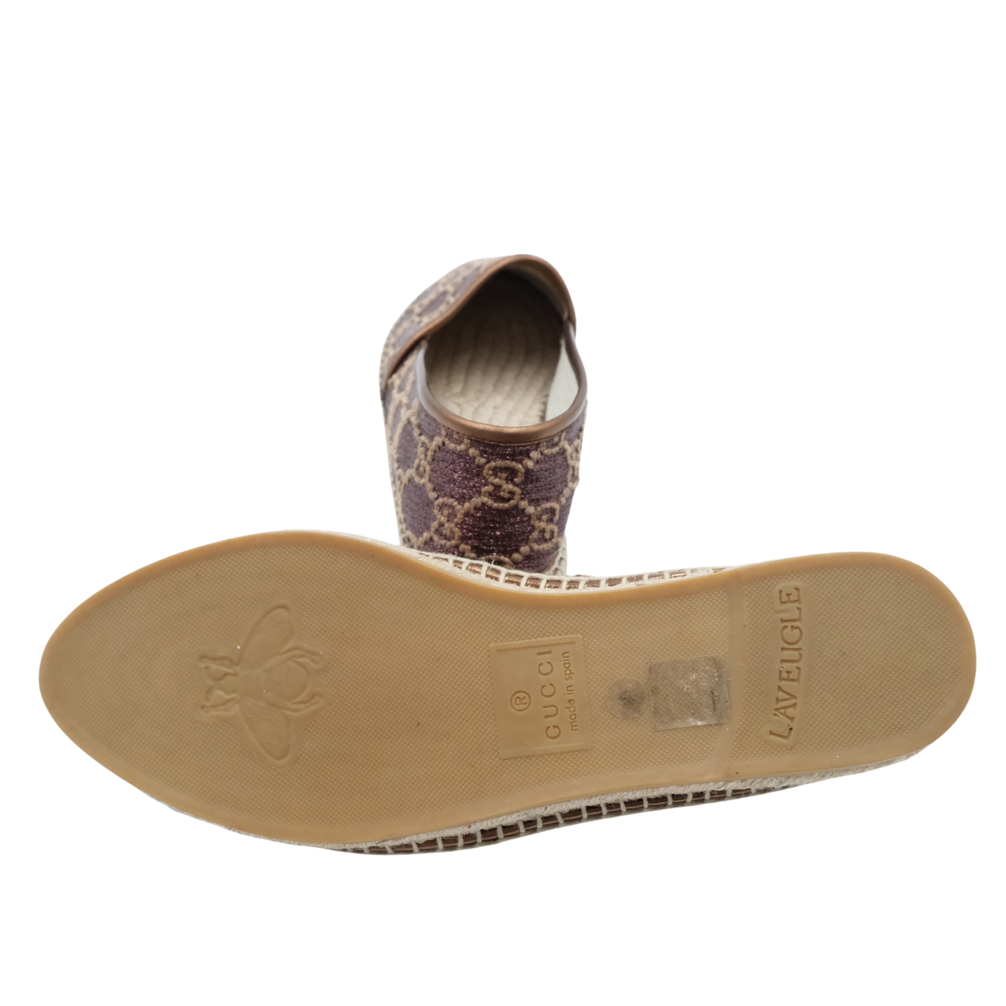 Gucci Metallic Espadrilles (Size 40)