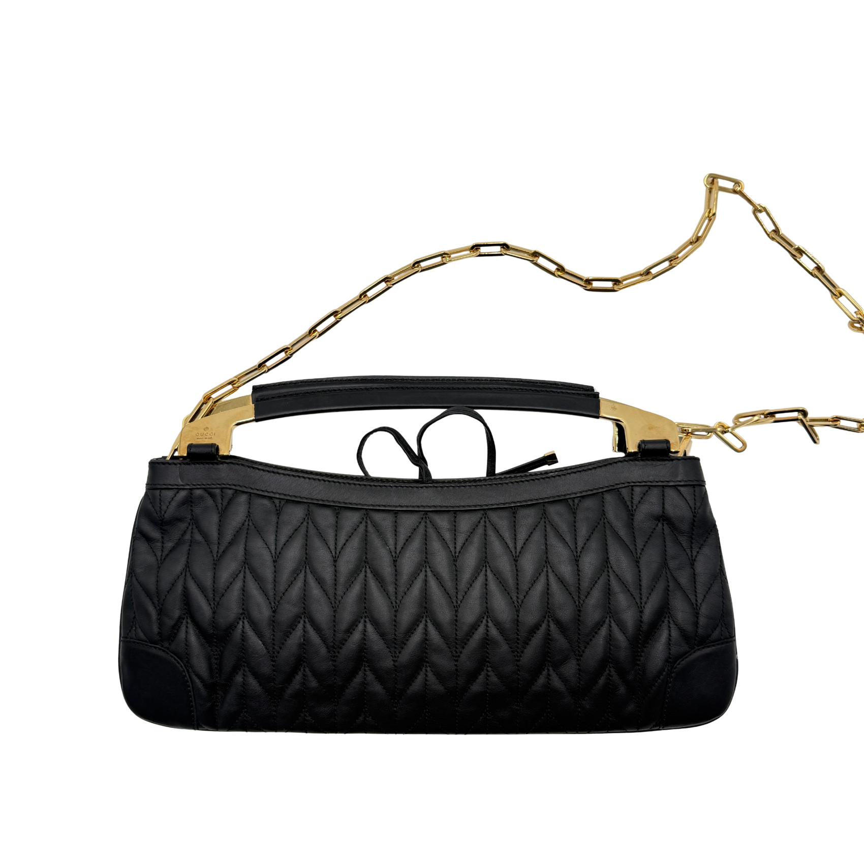 Vintage Gucci Quilted Leather Handbag